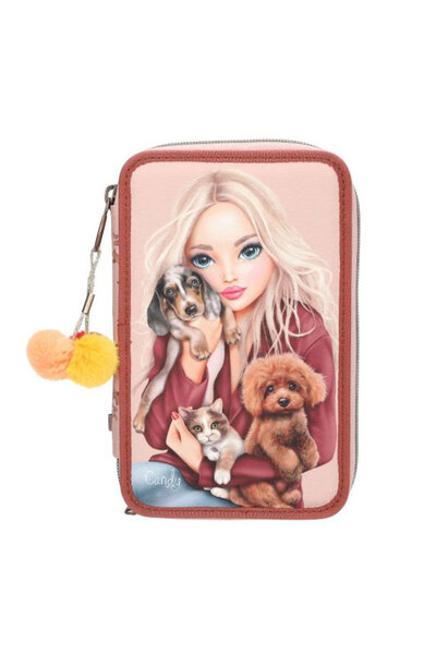 Top Model 3 Katlı İçi Dolu Kalem Çantası Fur Ever Friends 413673