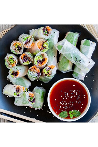 yuandong Pirinç Yufkası 10 Yaprak (22 cm) – Rice Paper | Vietnam Usulü Spring Roll Glutensiz