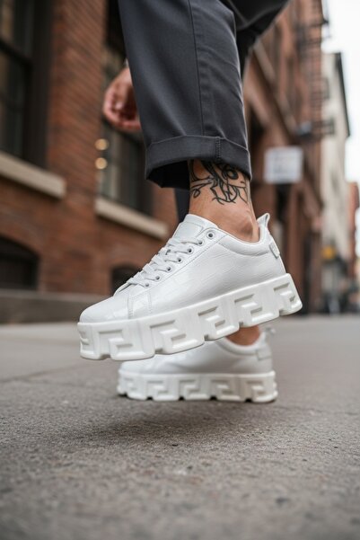 dehaine Ανδρικά casual sneakers, Λευκό-VSC, 0825