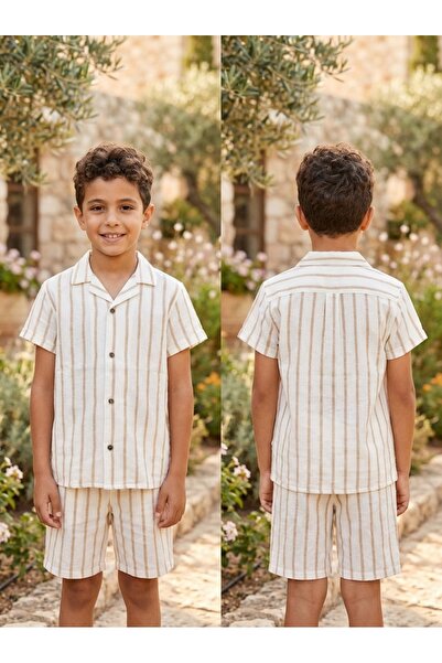 Finelook Boys Casual Shirt and Shorts 2 pc set