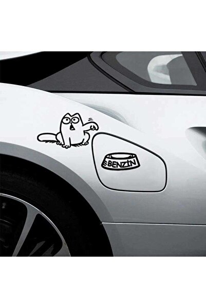 Asilmeydan Kedi Benzin Yakıt Depo Kapak Sticker, Araba, Oto, Etiket, Tuning, ...