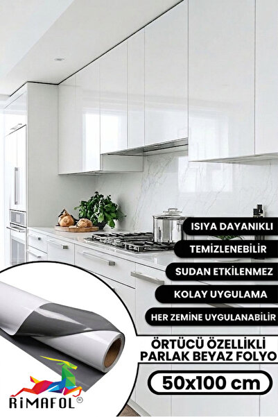 RİMAFOL ΓΥΑΛΙΣΤΕΡΟ ΛΕΥΚΟ ΦΥΛΛΟ ΕΠΙΚΑΛΥΨΗΣ ΝΤΟΛΠΑΚΙΩΝ ΚΟΥΖΙΝΑΣ ΚΑΙ ΕΠΙΠΛΩΝ ΜΕ ...