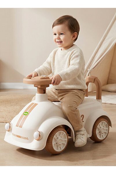 BAYBEE Twinkle Push Ride-On Car with Music & Lights, Foot-to-Floor Toy, Kids ...