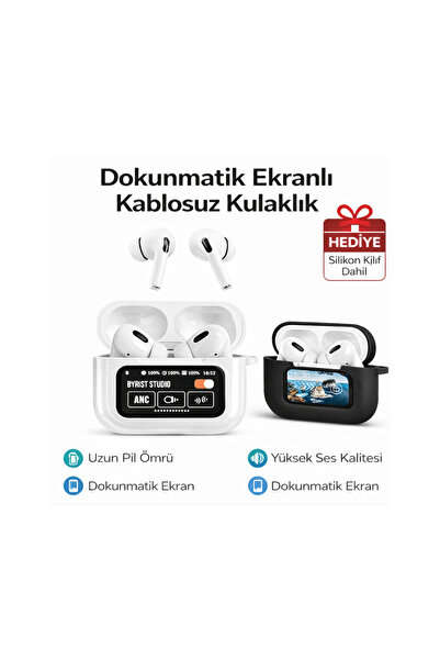 electroawm Dokunmatik Ekranlı Kablosuz Bluetooth Kulaklık LED Ekranlı HiFi Se...