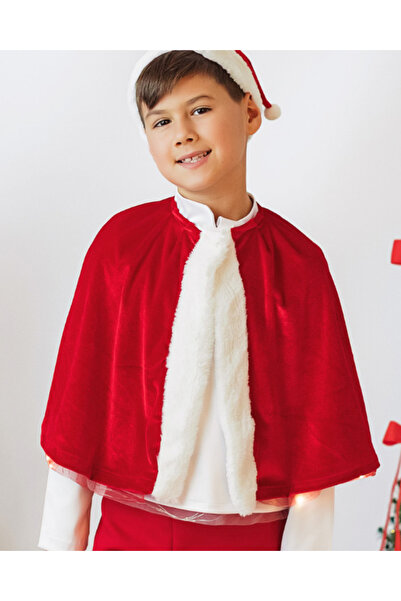fustite cu luminite Κόκκινη βελούδινη κάπα για αγόρι
