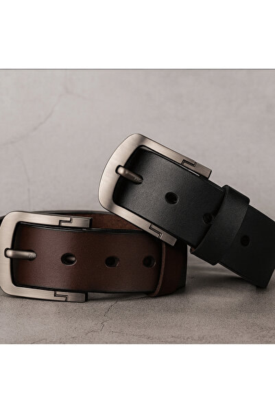 PriStyle Ανδρική Ζώνη, Γνήσιο Δέρμα Υψηλής Ποιότητας, Ανθεκτική Μεταλλική Πόρ...