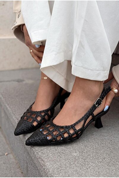 I Love Shoes Γυναικεία παπούτσια με τακούνι Zelya σε μαύρο ματ δερμάτινο χρώμα