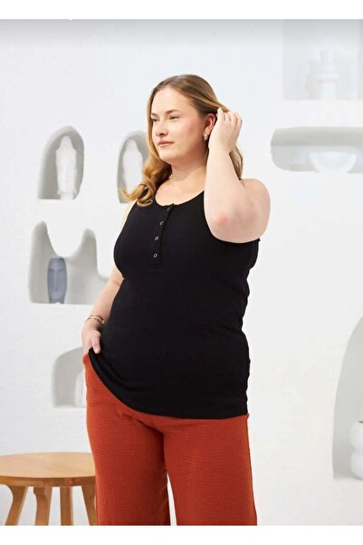 PARKDERİN Plus Size Cotton Tank Top