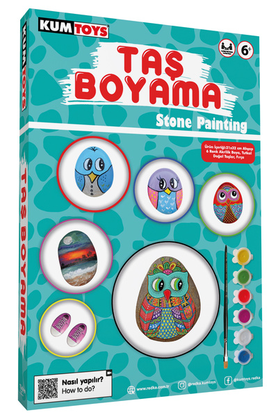 Redka/KumToys Kumtoys Taş Boyama Seti ( Stone painting )