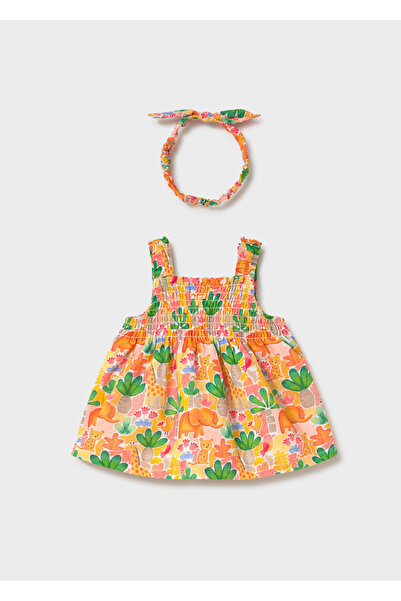 MAYORAL Baby Girl Printed Bandana Dress 1818