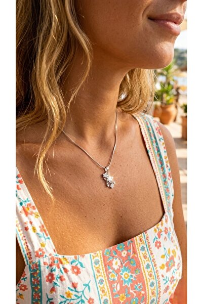 İNN JEWELLERY Steel Necklace, Anti-Tarnish, Anti-Allergic, Vintage Zircon Fig...
