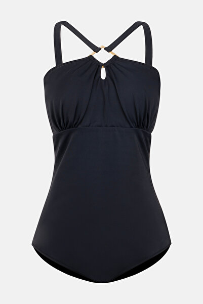 Dagi Μαύρο συμπαγές μαγιό κορσέ