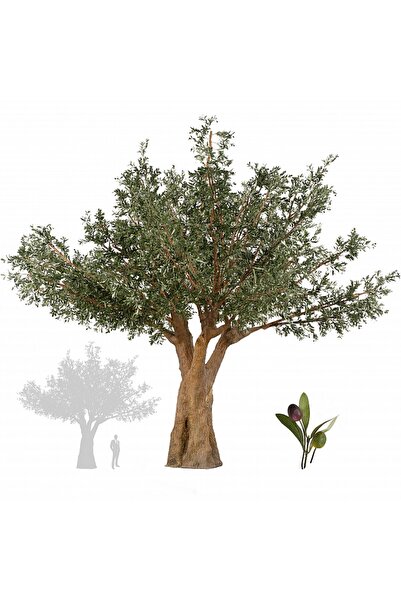 Roberto Rossi Maslin artificial H625cm gigant cu coroana D500cm