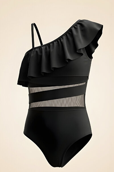 MODANINO Κοριτσίστικο Μαγιό-Τούλι με Λεπτομέρειες και Ρυθμιζόμενο Λουράκι Ώμο...