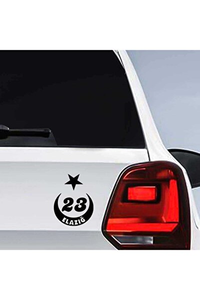 Asilmeydan Ay Yıldız Elazığ Plakası 23 Sticker, Oto, Araba, Araç, Etiket, Aks...