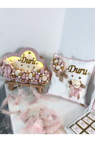 diğer0101 Διακοσμητικό και μαξιλάρι για παιδική πόρτα Nerimu Bulut LED - Γράφ...