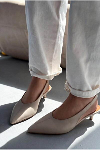 I Love Shoes Γυναικείο στιλέτο από γνήσιο δέρμα Selor σε μπεζ ματ δερμάτινο χ...