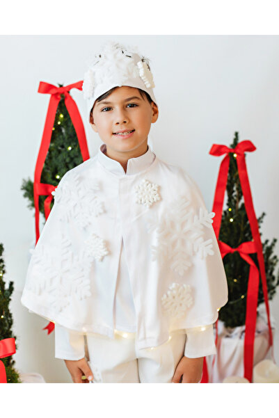 fustite cu luminite Σετ χιονονιφάδας 2 τεμαχίων, ΛΕΥΚΟ, κάπα + κορώνα για χει...