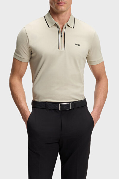 BOSS Pamuklu Slim Fit Logolu Fermuarlı Polo Erkek POLO 50555698 272