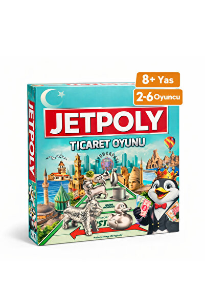OYUNKAFASI Jetpoly Ticaret Oyunu | Aile ve Çocuklar İçin Strateji Kutu Oyunu ...
