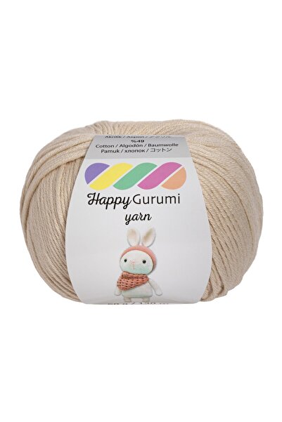 Kürkçü Han Happy Gurumi Amigurumi Örgü İpi 50gr 130mt Krem