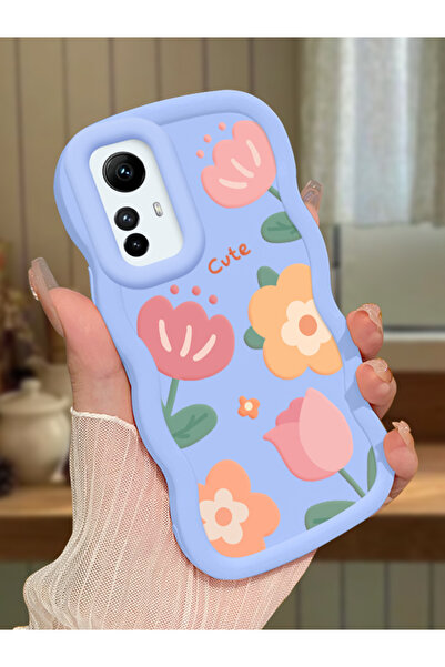 ucuc Redmi Note 12S Uyumlu Mavi Silikon Kılıf Kamera Korumalı Darbe Emici Tas...
