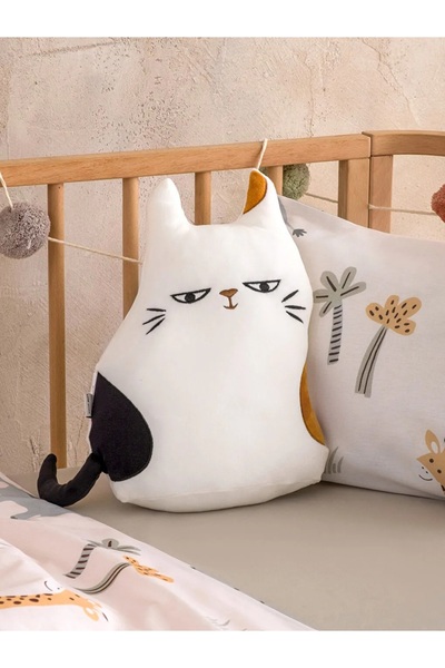 LC Waikiki LCW HOME Μικτό Μαξιλάρι Κούκλας με Φιγούρα Γάτας 35 εκ.