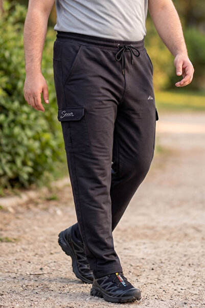 REMSA Ανδρικό φούτερ μεγάλου μεγέθους με λεπτομέρεια τσέπης, βαμβακερό, ίσιο ...