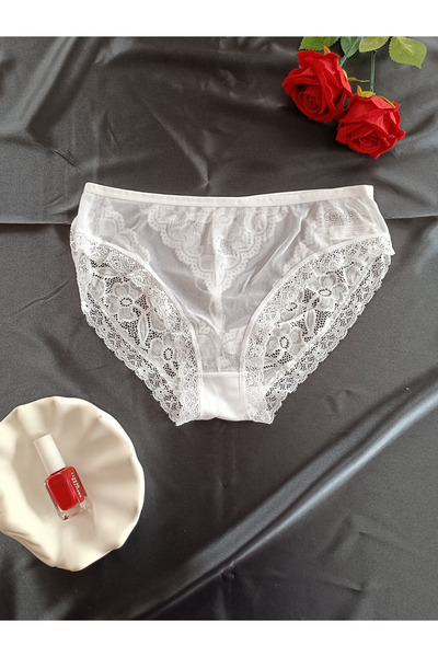 ZENA UNDERWEAR ملابس داخلية نسائية من Ava مزينة بفيونكة ودانتيل كامل مع نافذت...