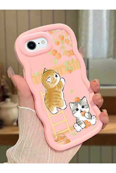 ucuc iPhone 6 Plus/6S Plus Uyumlu Pembe Silikon Kılıf Kamera Korumalı Darbe E...