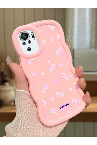 ucuc Redmi Note 10 4G/Note 10S Uyumlu Pembe Silikon Kılıf Kamera Korumalı Dar...