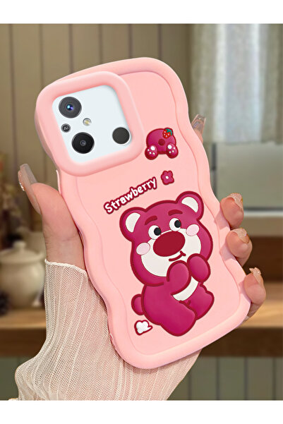 ucuc Redmi 12C Uyumlu Pembe Silikon Kılıf Kamera Korumalı Darbe Emici Tasarım...