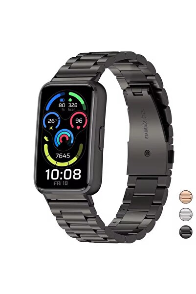 Alstrap Huawei Band 11/11 Pro Uyumlu Paslanmaz Çelik Kordon