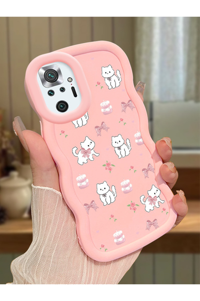 ucuc Redmi Note 10 Pro Uyumlu Pembe Silikon Kılıf Kamera Korumalı Darbe Emici...