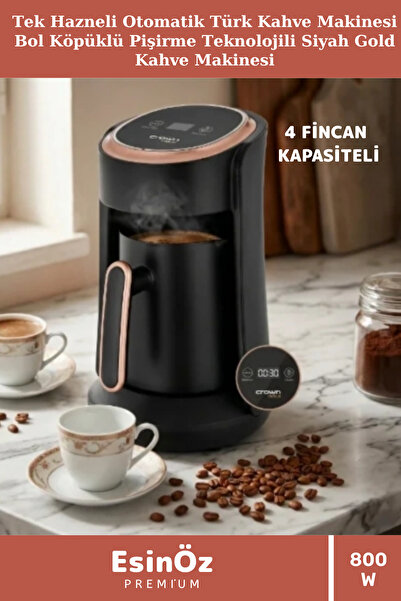 EsinÖz # Coffeemachine Single Chamber Automatic Turkish Coffee Machine Black ...