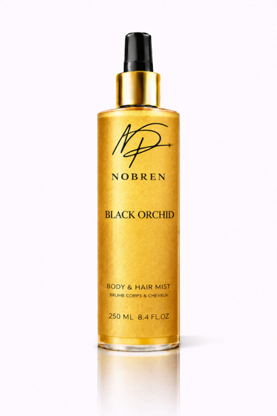 NOBREN Black Orchid 250 ml Body Mist & Saç Parfümü | Kalıcı Vanilya, Amber, Ç...