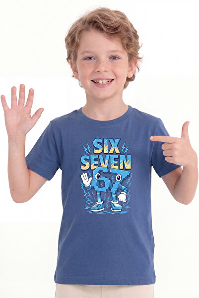 Modmey Παιδικό μπλουζάκι με στάμπα και κοντά μανίκια για αγόρια B5