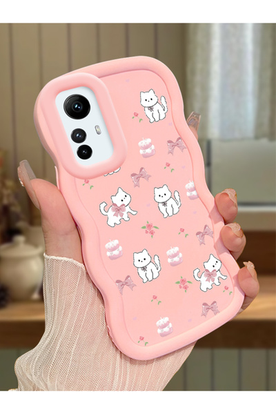 ucuc Redmi Note 12S Uyumlu Pembe Silikon Kılıf Kamera Korumalı Darbe Emici Ta...