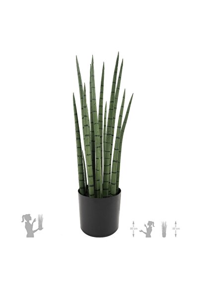 Roberto Rossi Sansevieria artificiala cilindrica cu 15 frunze H50 cm