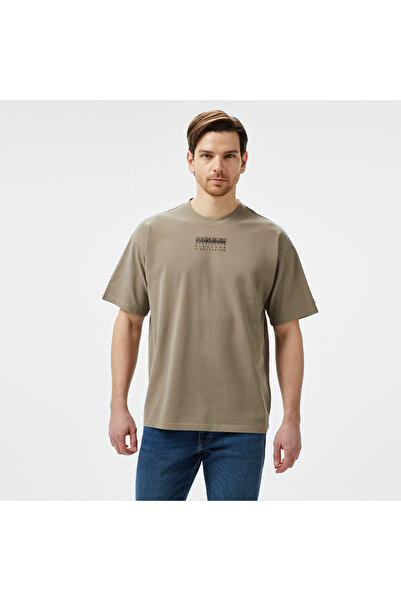 Napapijri S-Premium Ss Erkek Krem T-Shirt