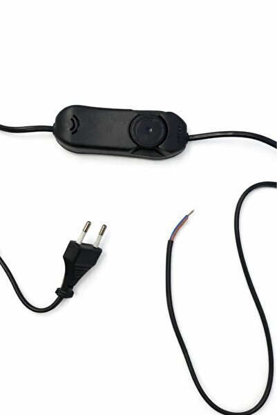 Genel Markalar Dimmer Arapuarlı Anahtarlı Kablo Siyah 2 mt Işık Ayar Anahtarl...