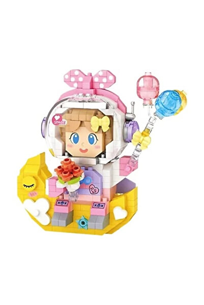 Vagon Lıfe Loz Kız Astronot 410 Parça Block Oyuncak Lz-8828