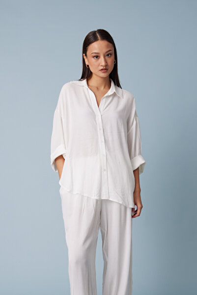 Nisan Draped Comfortable Shirt