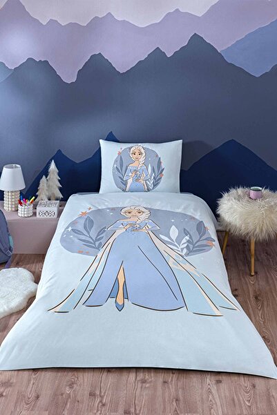 Özdilek Frozen Ice Queen Single Size Disney Licensed Elastic Kids' Duvet Cove...
