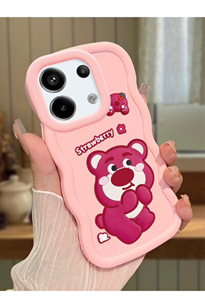 ucuc Redmi Note 13 Pro 5G Uyumlu Pembe Silikon Kılıf Kamera Korumalı Darbe Em...