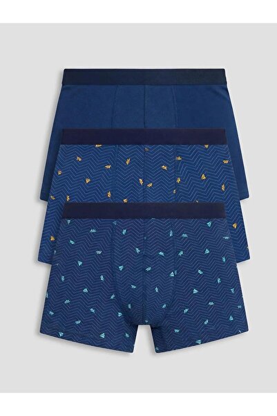 LC Waikiki Βαμβακερά ελαστικά ανδρικά μποξεράκια 3 τεμαχίων (S6)