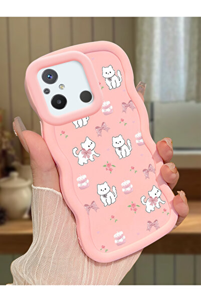 ucuc Redmi 12C Uyumlu Pembe Silikon Kılıf Kamera Korumalı Darbe Emici Tasarım...