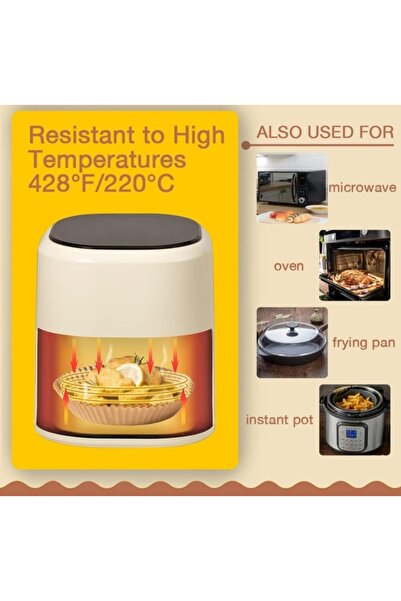 OEM Σετ 50 τεμαχίων χαρτί ψησίματος 16,5 εκ. για φριτέζα αέρος και φούρνο, αν...