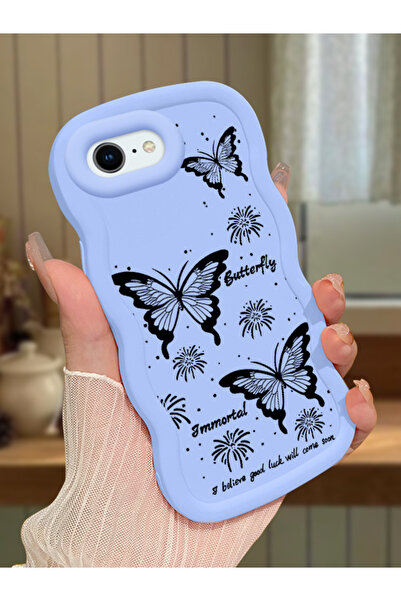 ucuc iPhone 6 Plus/6S Plus Uyumlu Mavi Silikon Kılıf Kamera Korumalı Darbe Em...