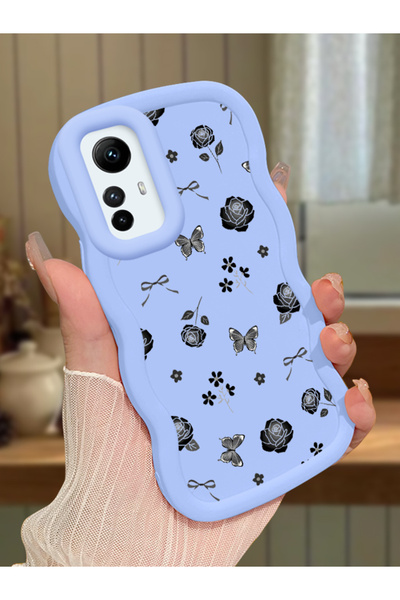 ucuc Redmi Note 12S Uyumlu Mavi Silikon Kılıf Kamera Korumalı Darbe Emici Tas...